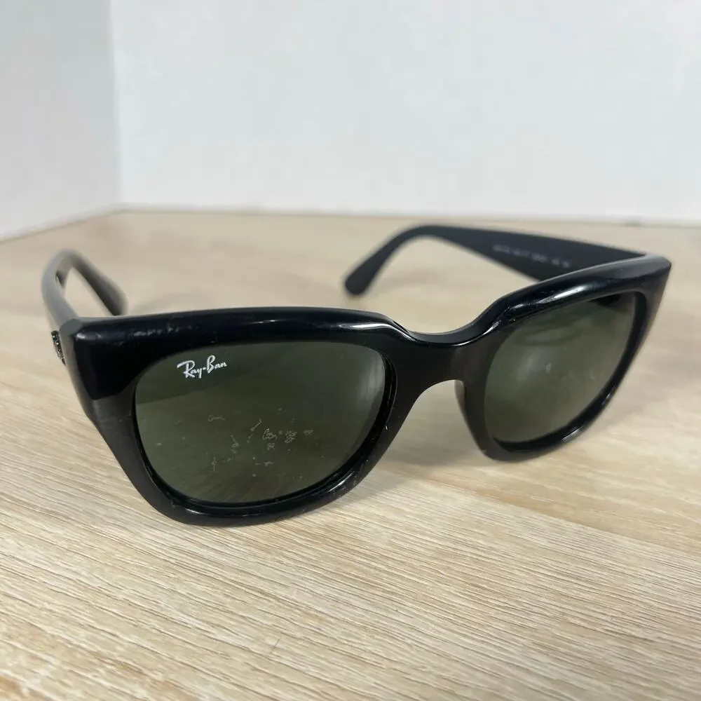 Ray-Ban RB4178 601/71 Sunglasses Black READ DESC Made in Italy 52-21-140